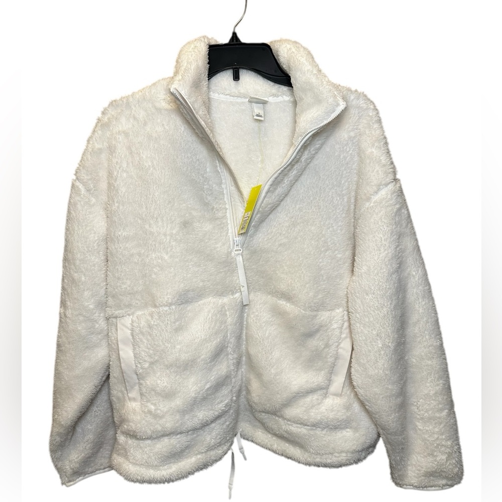 All in Motion‎ Cozy Fluffy Fleece pull over sweatshirt NWT cream color small
